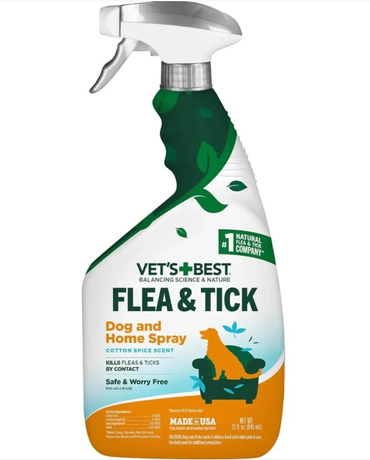 Vet'S Best Flea & Tick Home Spray For Dogs Cottonspice Спрей Від Бліх І Кліщів Для Собак Фото Від Dog.Com.Ua