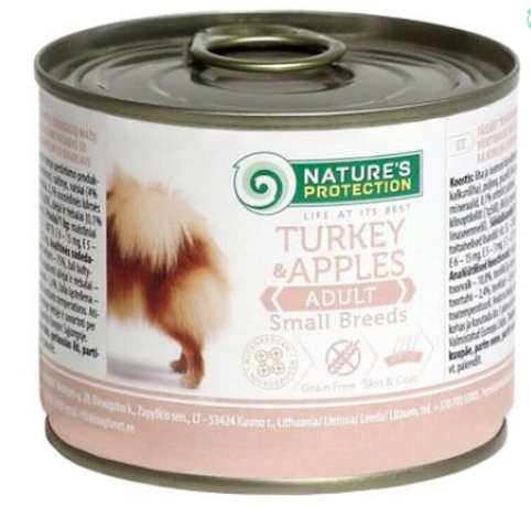 NP Adult Small Breeds Turkey&Apples консерви для собак дрібних порід (індичка та яблука)