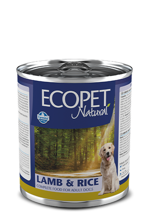 Вологий корм для собак Farmina ECOPET NATURAL DOG LAMB & RICE з ягням
