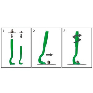 Tick Twister O`Tom Інструмент для видалення кліщів у тримачі, прогумована ручка