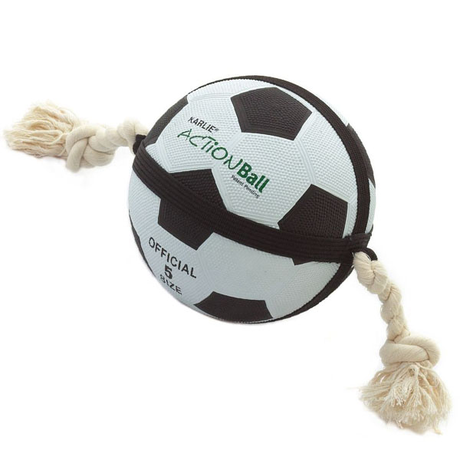 Flamingo Actionball Карлі-Фламінго іграшка для собак, футбольний м'яч на мотузці, гума