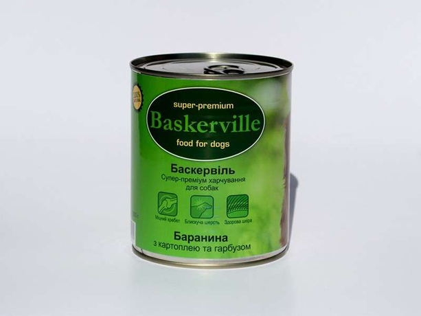 Baskerville консерва для собак (баранина с картошкой)