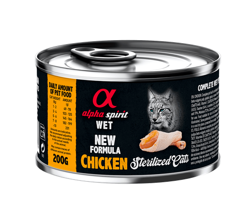 Alpha Spirit Chicken Sterilized Cat Влажный Корм Для Стерилизованных Кошек С Курицей Фото От Dog.Com.Ua