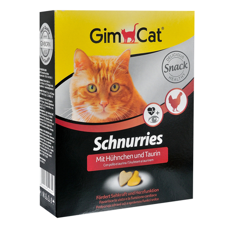 Вітаміни Gimcat Для Котів Гімкет Шнуріс З Куркою І Таурином Таблетки 420 Г Фото Від Dog.Com.Ua