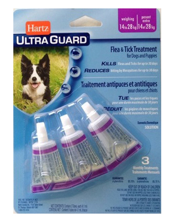 Hartz Ultra Guard Flea s Tick Drops for Dogs s Puppies 3 в 1, 1 пипетка