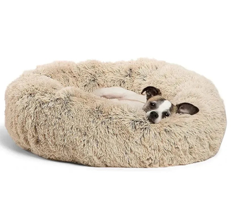 Outward Hound Best Friends Donut Shag Лежак Для Собак И Кошек, Бежевая Элегантность Фото Зоомагазина Dog.Com.Ua