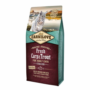 Carnilove Fresh Carp & Trout Sterilised for Adult cats карп, форель для стерилизованых котов