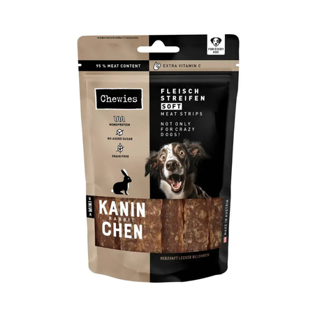 Chewies Fleischstreifen Soft Ente Мясные Натуральные Лакомства Для Собак (100% Кролик) Фото От Dog.Com.Ua