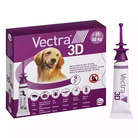 VECTRA 3D (Вектра 3Д) краплі від бліх та кліщів та комарів для собак вагою 25-40 кг