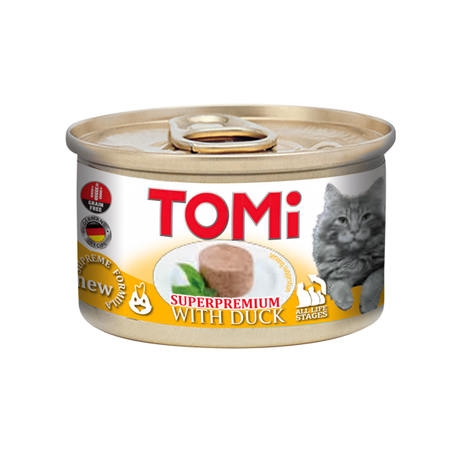 TOMi Superpremium Duck ТОМІ КАЧКА консерви для котів, мус
