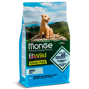 Monge Dog Bwild Grain Free Mini Беззерновий Корм Для Собак Дрібних Порід (Анчоус) Фото Зоомагазину Dog.Com.Ua