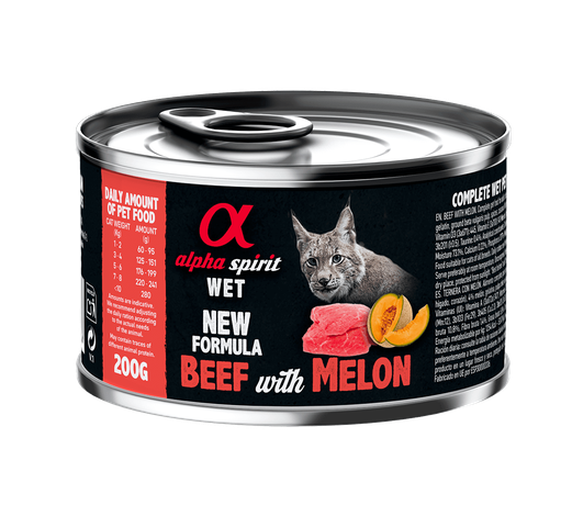 Alpha Spirit Beef with Melon Влажный корм для кошек с говядиной и дыней