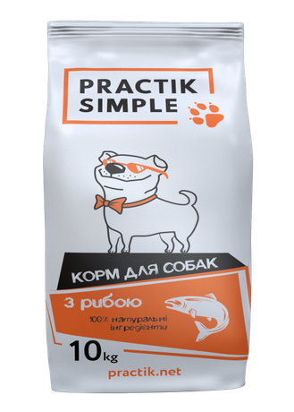 Сухой корм Practik Simple для взрослых собак всех пород (рыба)