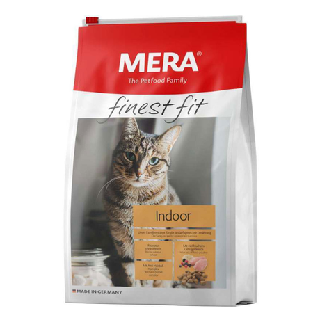 MERA finest fit Indoor безглютеновий корм для дорослих котів усіх порід які живуть в домашніх умовах