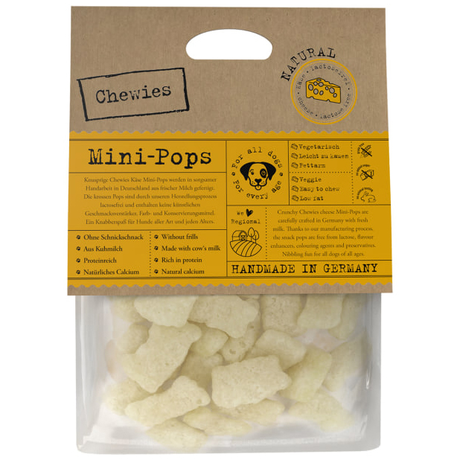 Chewies Mini-Pops Сирні кульки ласощі для собак хрусткі сушені (100% натуральне молоко без лактози)