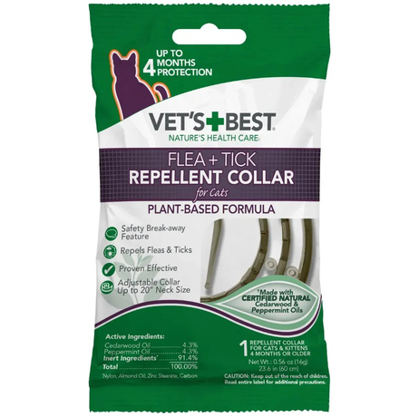 VetʼS Best Flea & Tick Repellent Collar For Cats Ошейник От Блох И Клещей Для Котов, 60 См Фото От Dog.Com.Ua