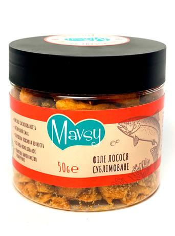 Mavsy Філе Лосося Сублімоване Ласощі Для Котів Та Собак Фото Від Dog.Com.Ua