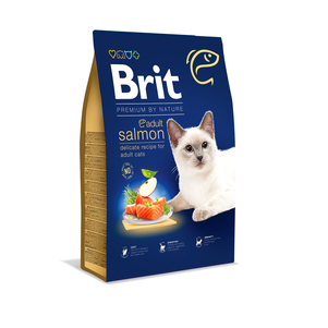 Brit Premium by Nature Cat Adult Salmon для взрослых кошек (лосось)
