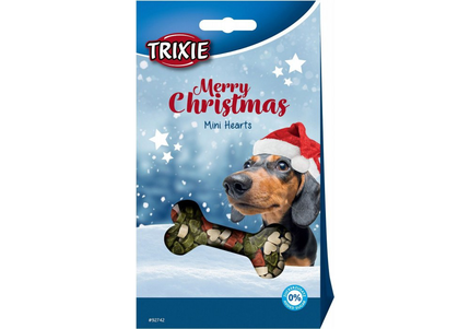 Ласощі Trixie для собак Mini Hearts різдвяні з куркою 140г