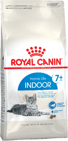 Royal Canin Indoor 7+ для дорослих кішок, що не залишають приміщення старше 7 років.