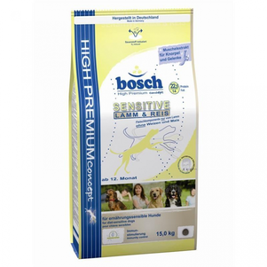 Сухий корм Bosch Sensitive Lamm & Reis (Бош Сенситив) для дорослих собак схильних до алергії (ягня і рис)