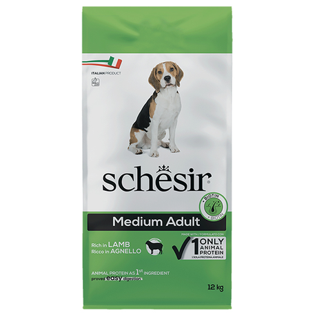 Schesir Dog Medium Adult Lamb Сухий Корм Для Собак Середніх Порід З Ягням Фото Від Dog.Com.Ua