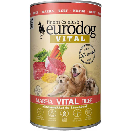 Консерва Eurodog Vital Для Собак Зі Смаком Телятини Фото Від Dog.Com.Ua