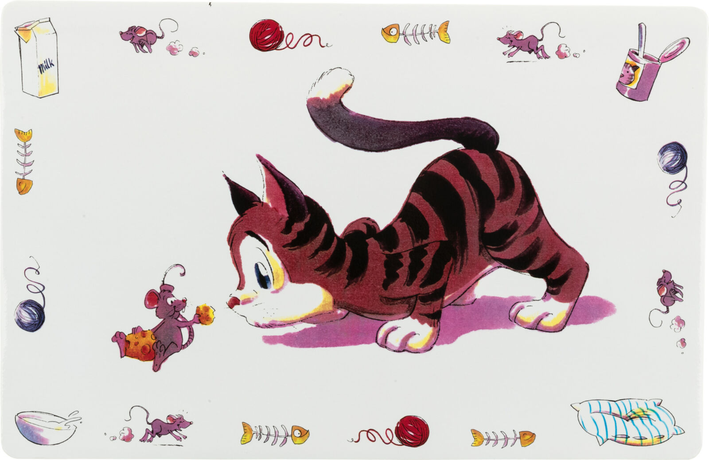 Trixie Килимок Comic Cat під миски для котів 44*28 см