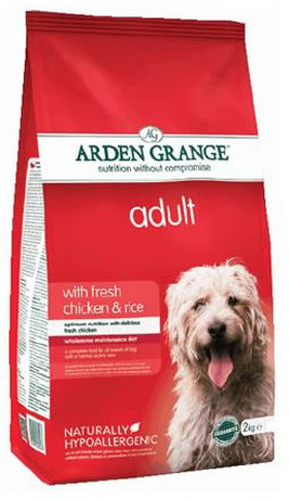 Сухой корм Arden Grange Adult Сhicken (Арден Грендж Эдалт) для взрослых собак всех пород (курица и рис)