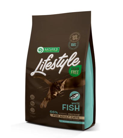 Np Lifestyle Grain Free White Fish Adult Cat Сухой Беззерновой Корм Для Взрослых Кошек С Белой Рыбой Фото От Dog.Com.Ua