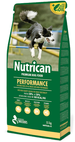 Сухой корм Nutrican Performance (Нутрикан) для взрослых активных собак всех пород (курица)