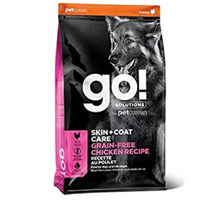 GO! Solutions Skin+Coat Care Grain-Free Chicken Dog Recipe беззерновий корм для підтримання здоров'я шкіри та шерсті собак всіх порід і вікових груп (курка)