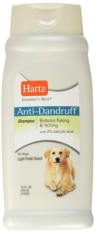 Hartz GB Anti-Dandruff Shampoo for Dogs Шампунь лечебный для собак против перхоти и зуда с салициловой кислотой