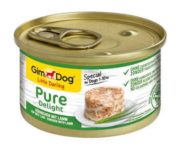 Консерва GimDog Little Darling Pure Delight с курицей и ягненком для собак