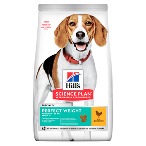 Сухий корм Hill's SP Canine Adult Medium Breed Perfect Weight для підтримання ідеальної ваги у зрілих собак середніх порід (курка)