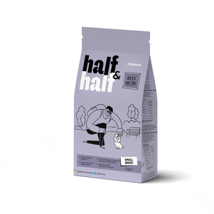 Half&Half корм сухой для взрослых собак маленьких пород с говядиной