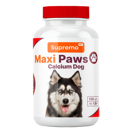 Maxi Paws Calcium Dog Витамины С Кальцием Для Поддержки Опорно-Двигательной Системы Для Собак Фото От Dog.Com.Ua