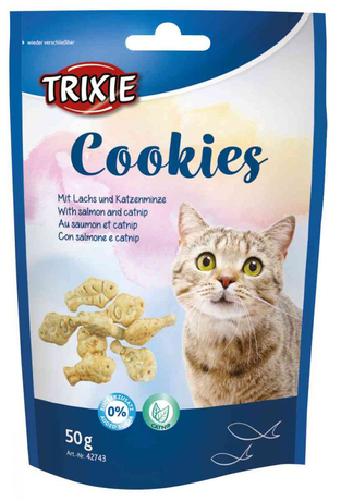 Trixie Печиво Для Котів Cookies З Лососем І Котячою М'Ятою Фото Від Dog.Com.Ua