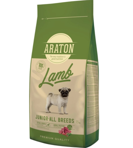 Сухий Корм Araton Lamb Junior All Breeds Для Юніорів Собак Всіх Порід (Ягня) Фото Зоомагазину Dog.Com.Ua