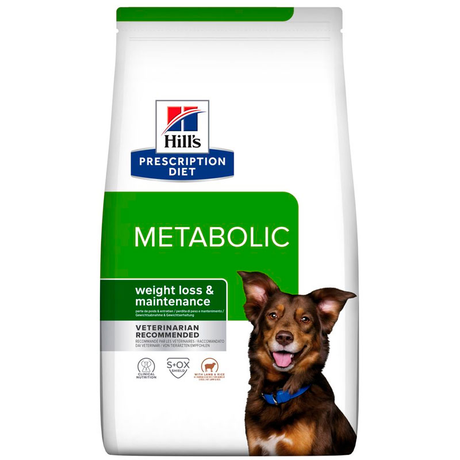 Hill’s Prescription Diet Metabolic Сухий корм для собак для контролю та зниження ваги, з ягням і рисом