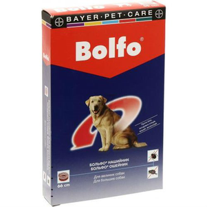 Bayer Bolfo ошейник для собак и котов от блох и клещей 65 см