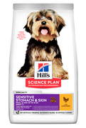 Сухий корм Hill's SP Adult Sensitive Stomach & Skin Small & Mini для дорослих собак малих порід з чутливим шлунком і шкірою (курка)
