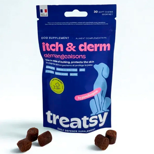 Treatsy Daily Defence Itch&Derm Щоденна Добавка Для Собак Здорова Шкіра Та Проти Свербіжу Фото Зоомагазину Dog.Com.Ua