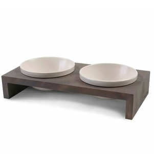 Wolters Foodstation Gohan Миски На Підставці Сірі Фото Зоомагазину Dog.Com.Ua