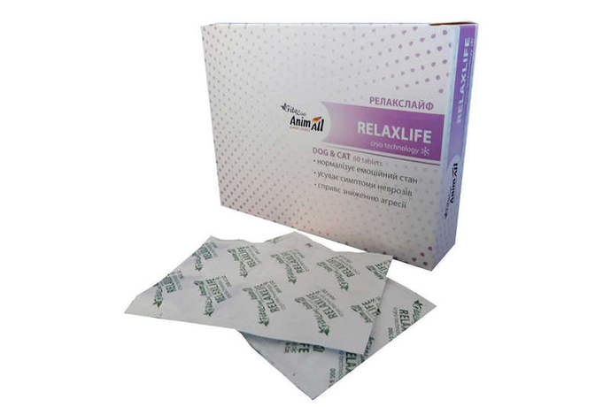 AnimAll VetLine FitoLine Relaxlife Таблетки для лікування нервових розладів у собак та котів