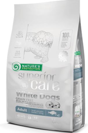 NP Superior Care White Dogs Grain Free Adult Small and Mini Breeds беззерновой корм для взрослых собак мини и мелких пород (рыба)