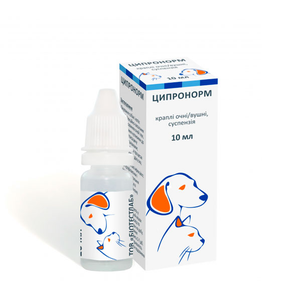 Biotestlab Ципронорм Капли Для Глаз И Ушей У Собак И Кошек, 10 Мл Фото Зоомагазина Dog.Com.Ua