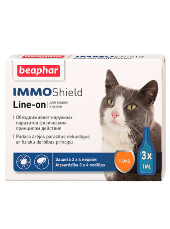 Beaphar IMMO Shield Краплі від бліх і кліщів для котів