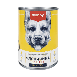 Wanpy Beef Паштет Для Собак З Яловичиною, 375 Г Фото Зоомагазину Dog.Com.Ua