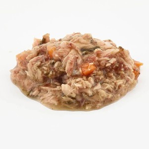 Fish4Dogs Finest Натуральний вологий корм для собак (тунець з морквою та шпинатом в бульйоні)